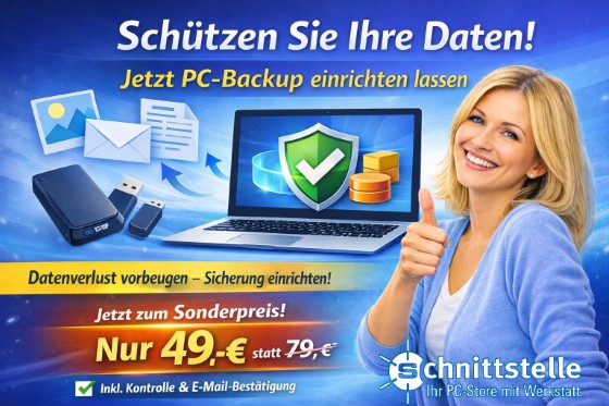 Datenverlust vorbeugen - Sicherung einrichten!