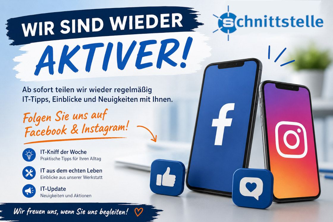 Wieder aktiver auf Facebook und Instagram - Termin zum Jahrestag vormerken